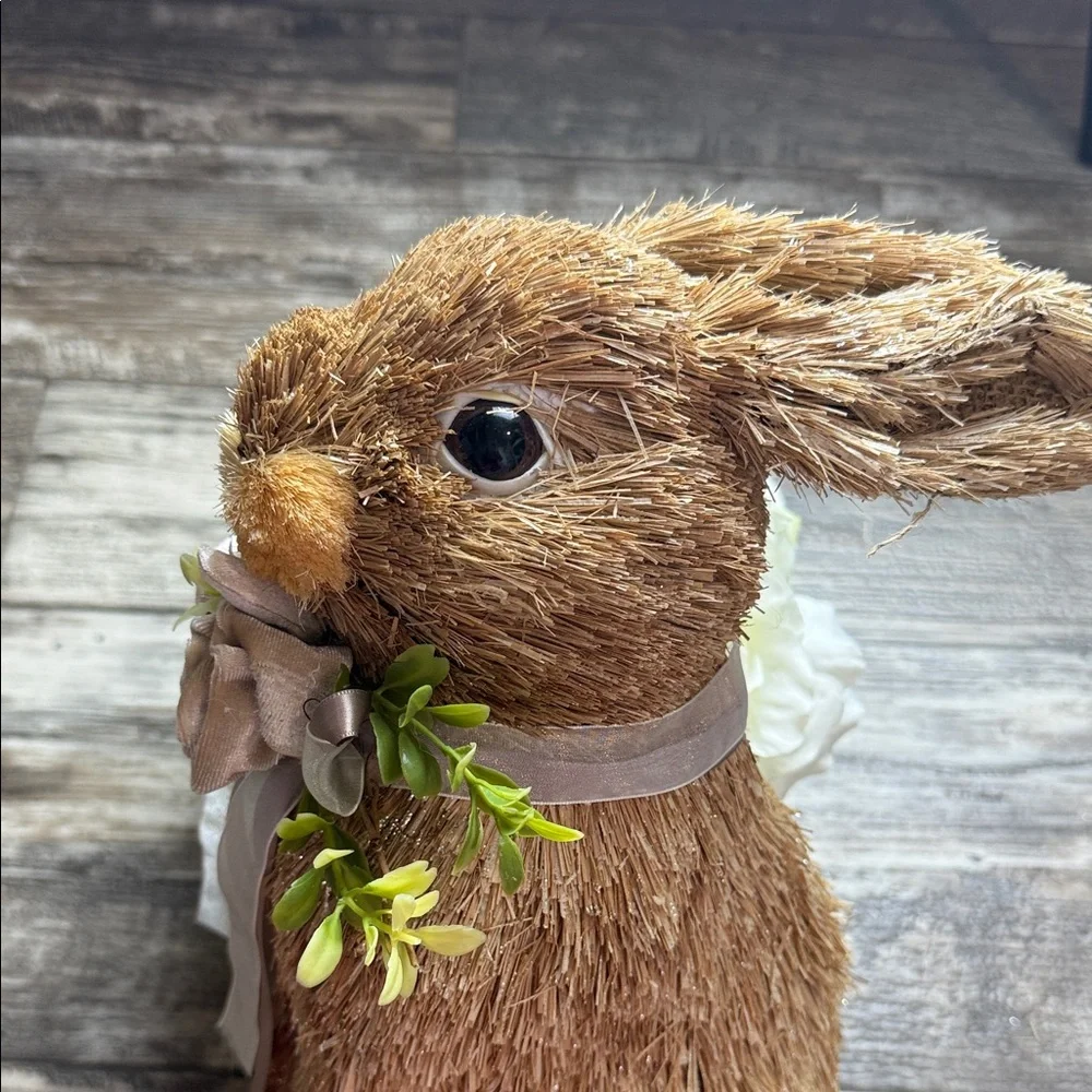 Bunny with Floral Accents